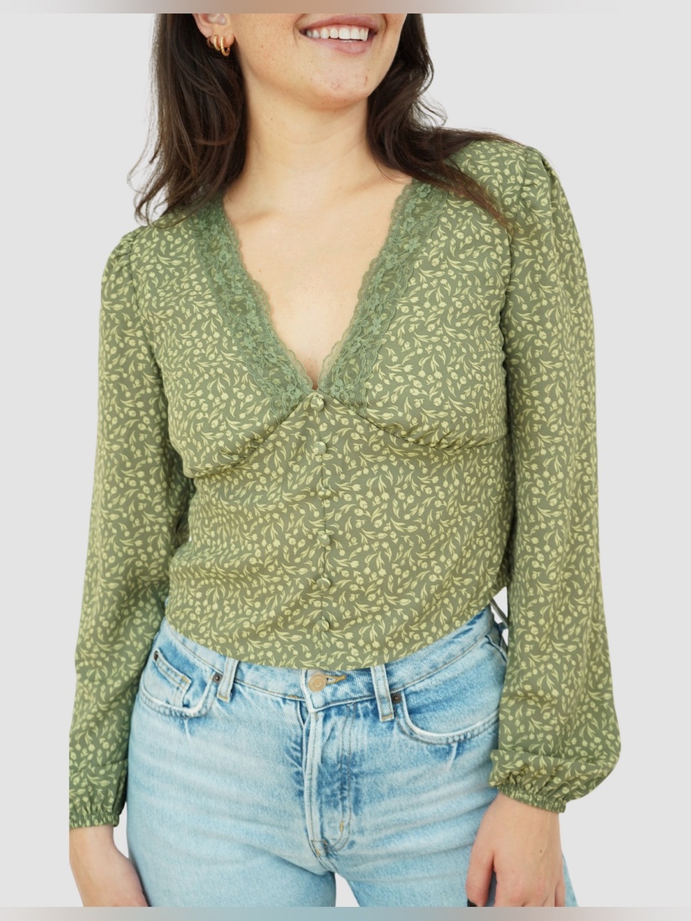 Self esteem Fiona ditsy floral top
